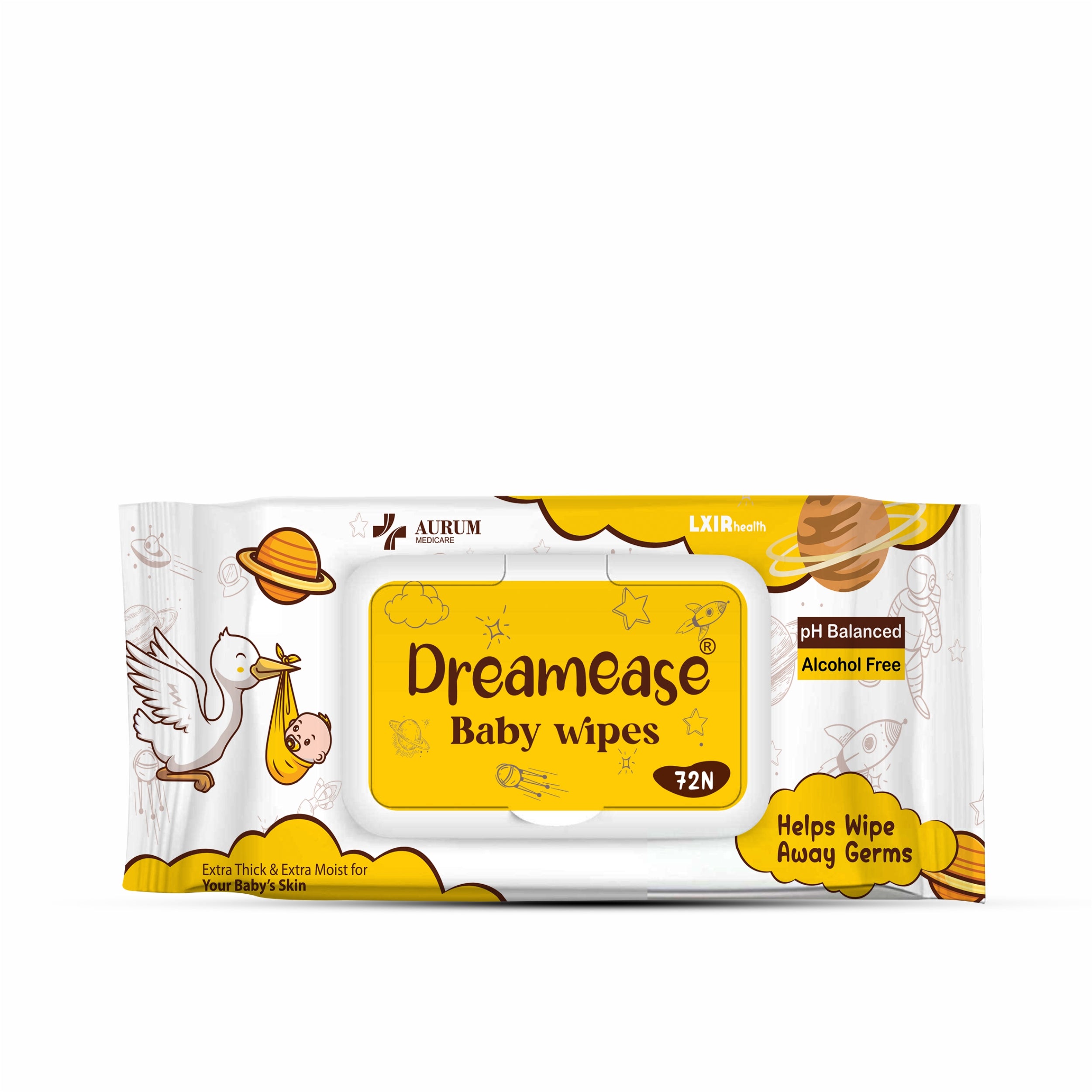 Baby Wipes | Extra Thick, 99 % Pure Water | Alcohol-Free, Soft Moisturizing | Pack of 2