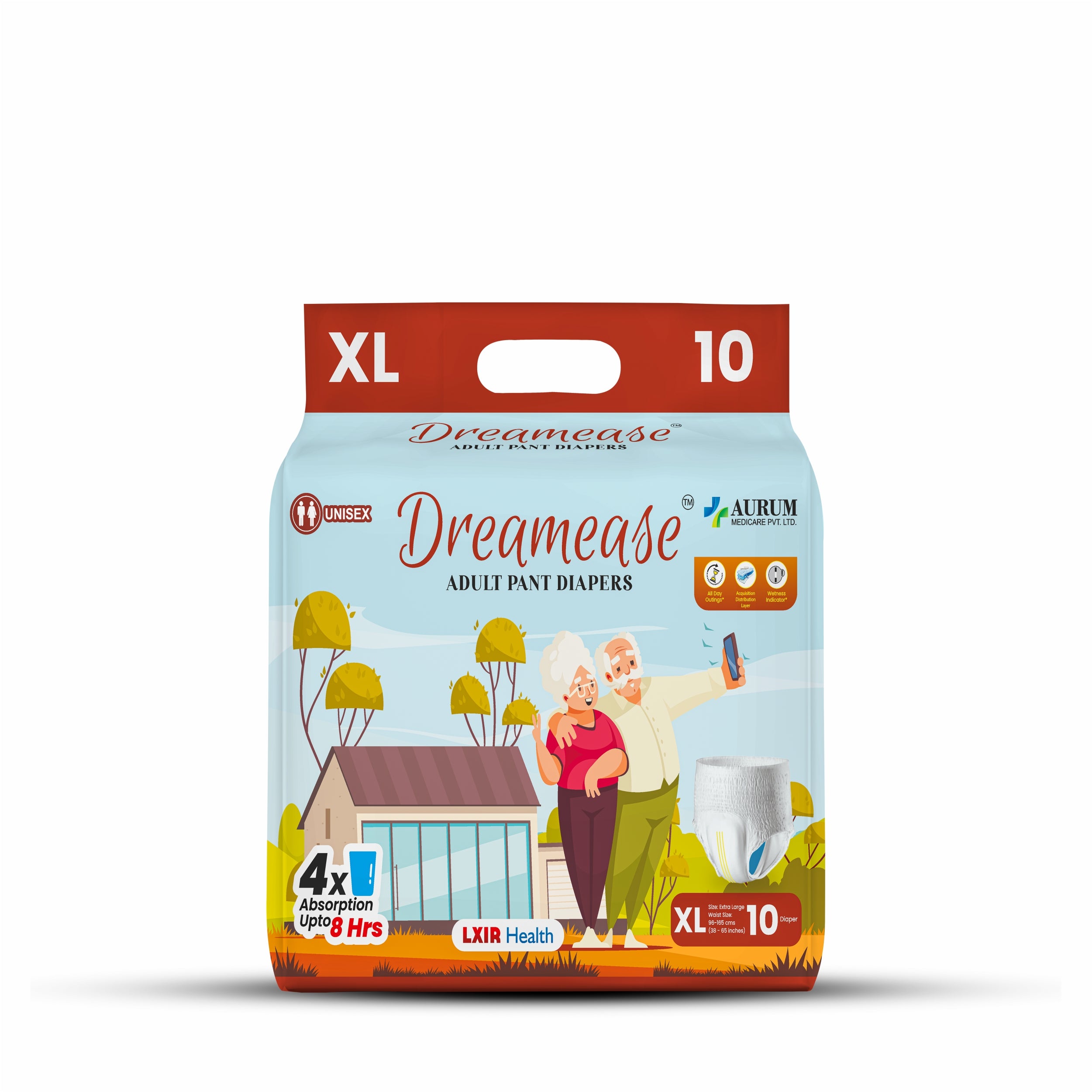 Adult Diaper | Pant Style |Leak-Proof, Advanced absorption Technology, Comfortable | Pack of 10