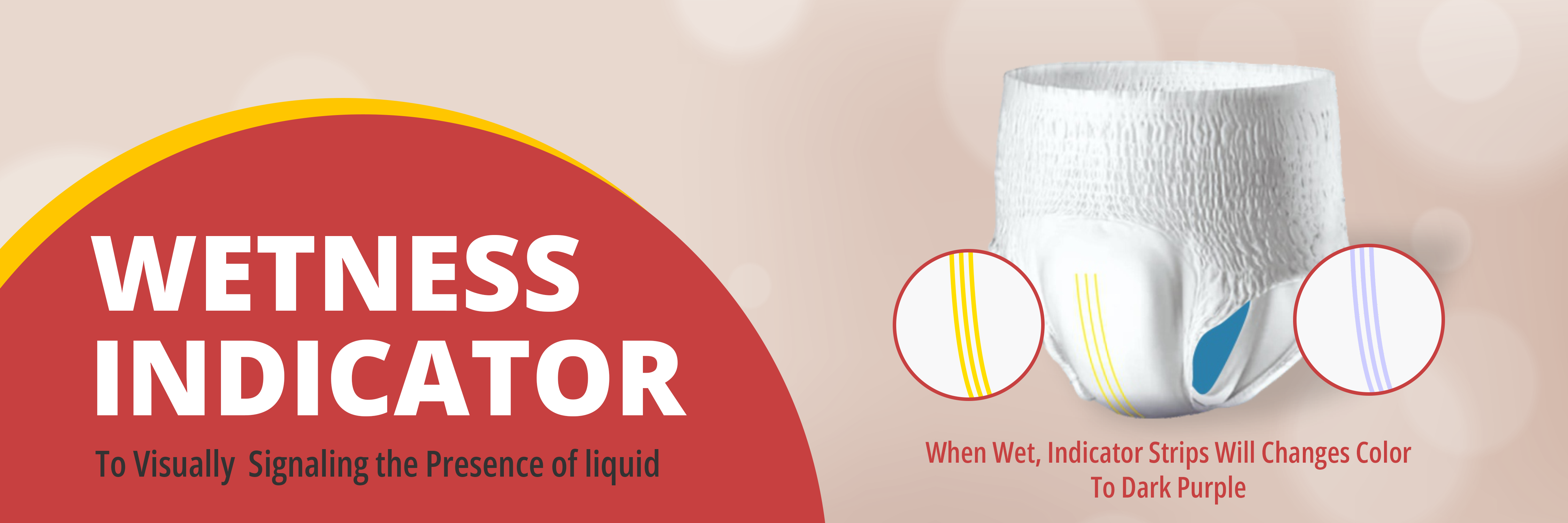 Adult Diaper Pant style with with wetness indicator