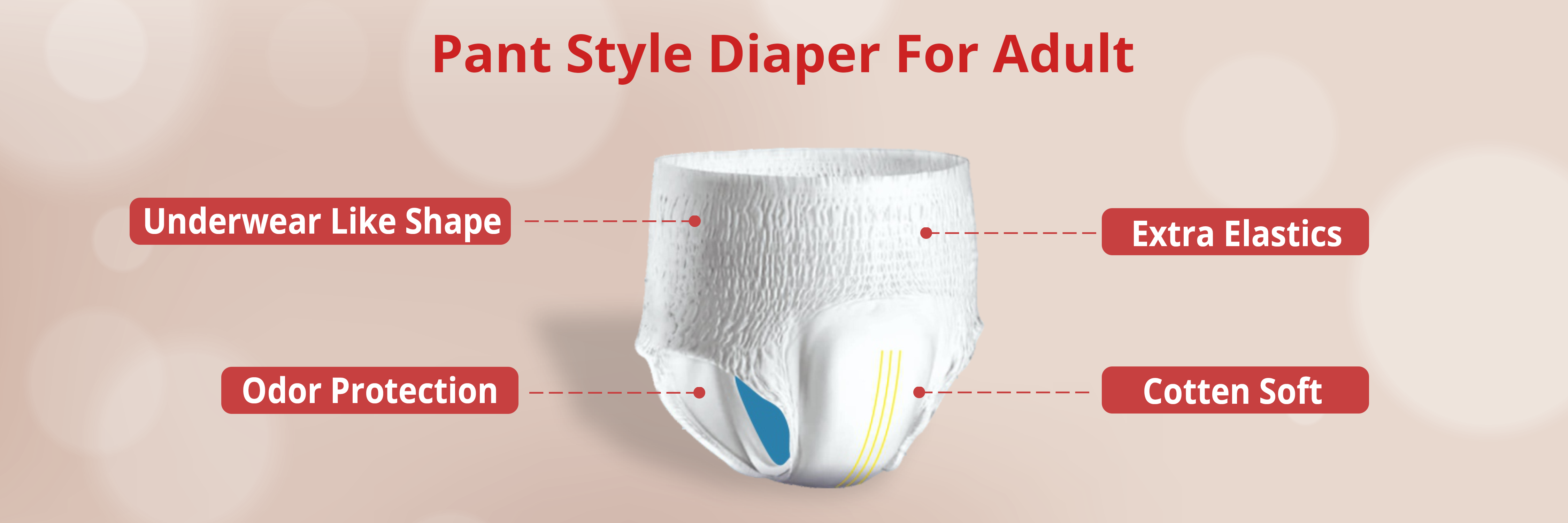 Dreamease adult diaper pant style 