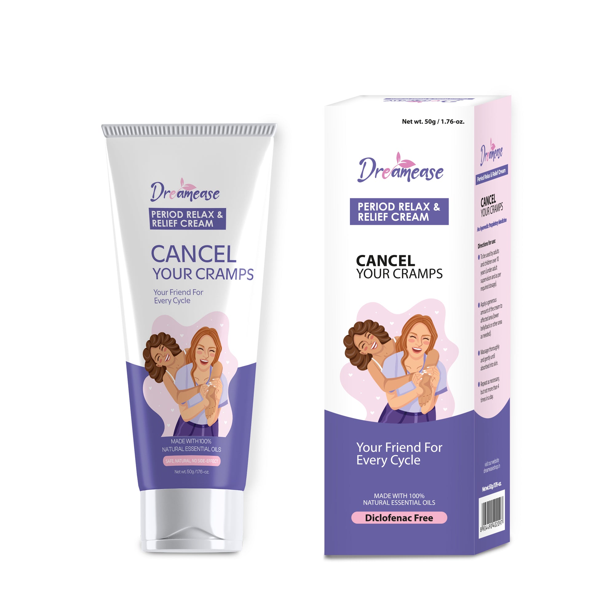 Dreamease Instant Period Pain Relief Cream