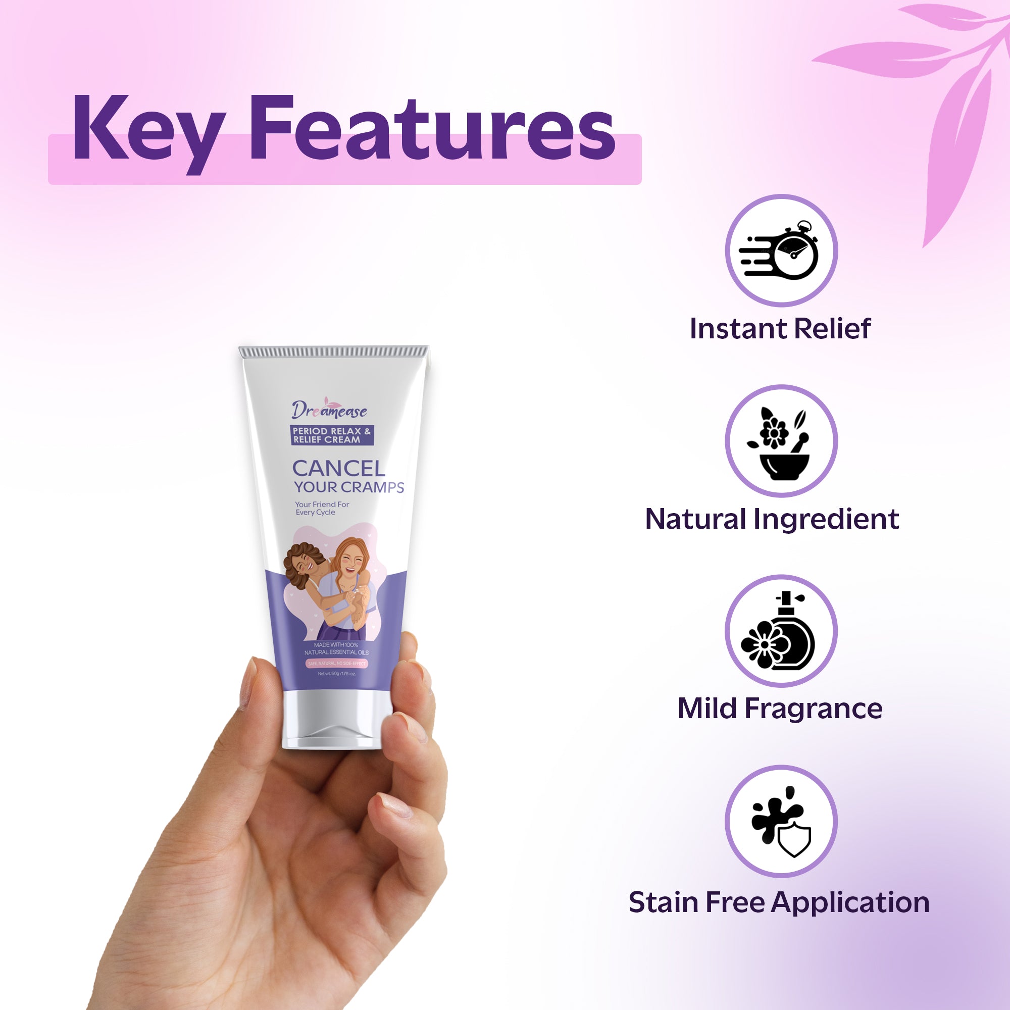 Dreamease Instant Period Pain Relief Cream