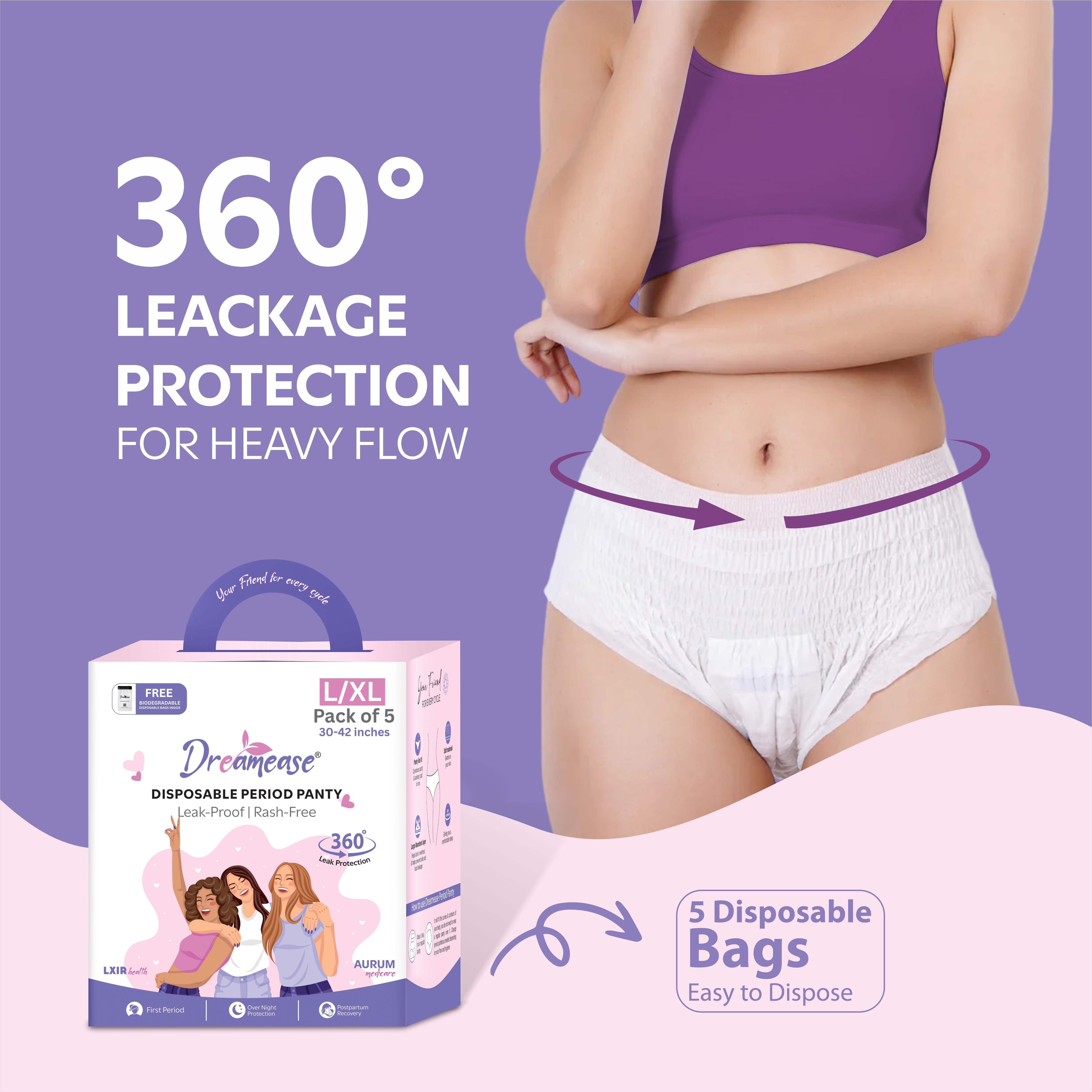 Disposable Period panty | Pack of 5