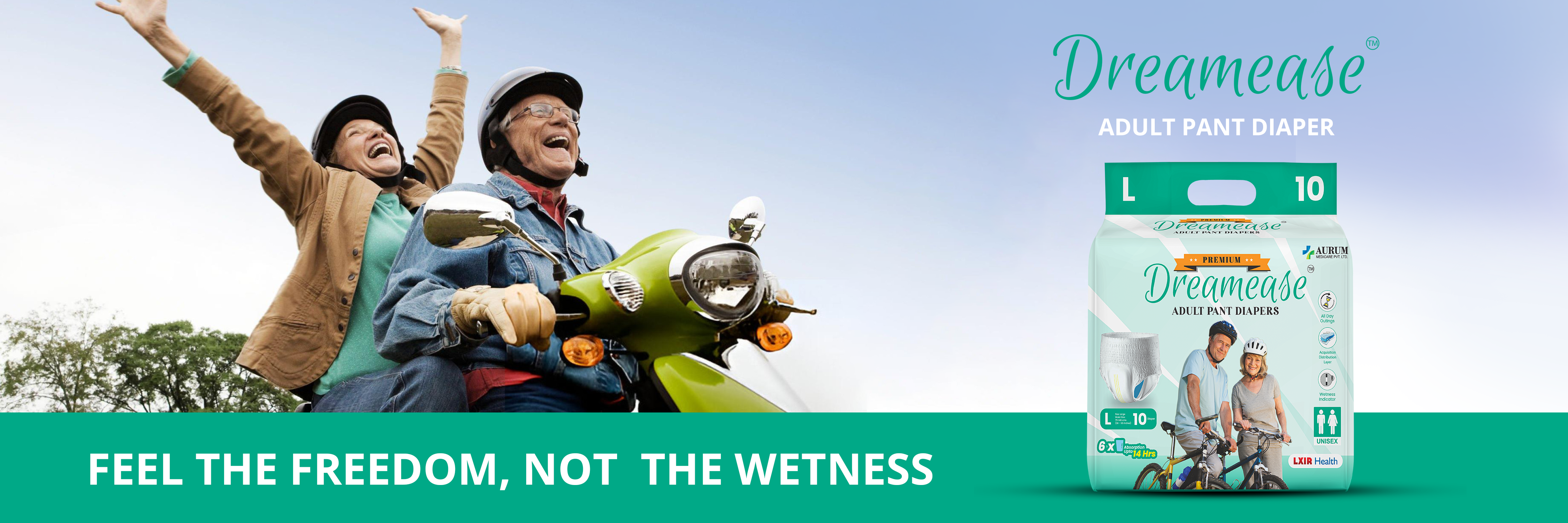 dreamease adult diaper premium pant style