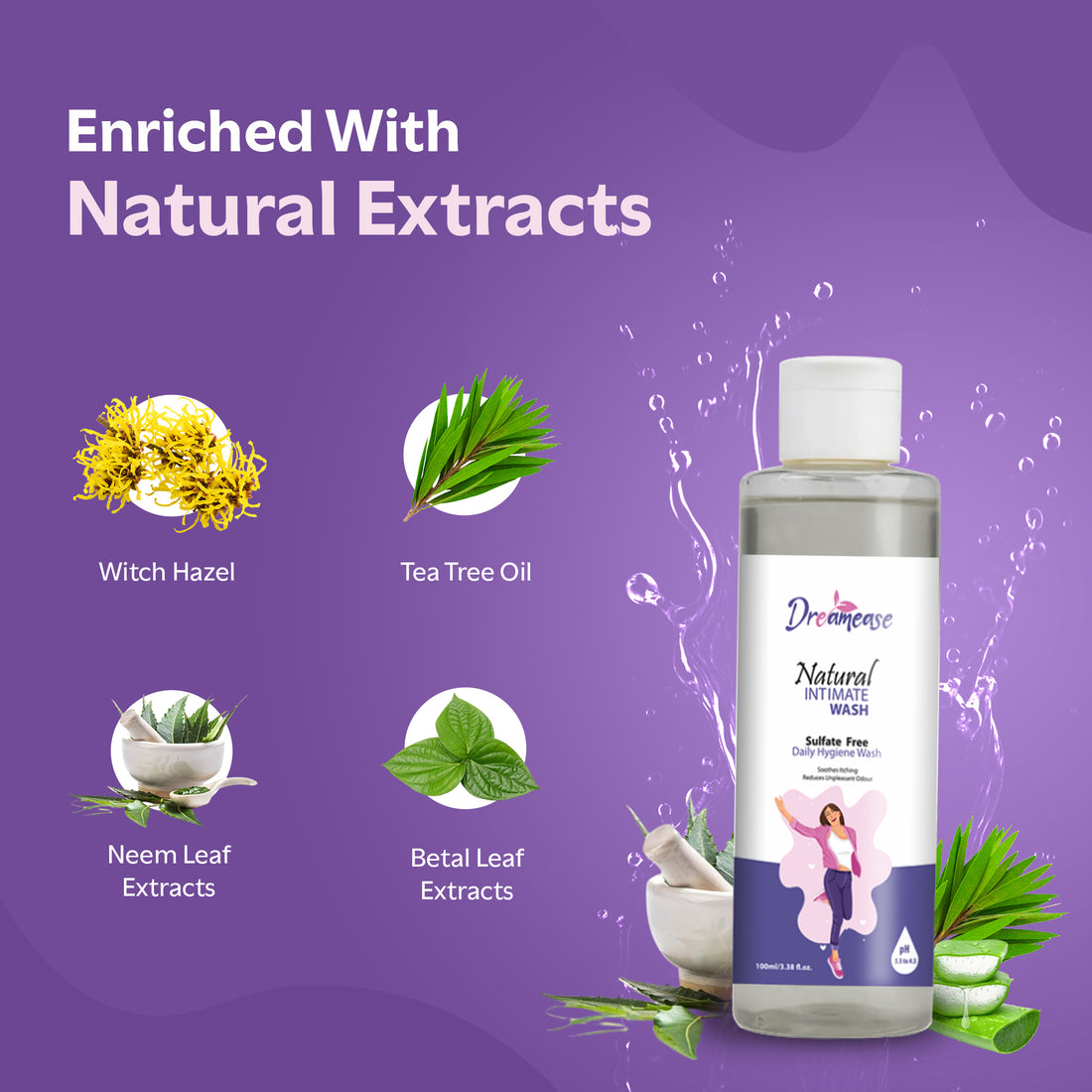 Dreamease Natural Intimate Wash For Women