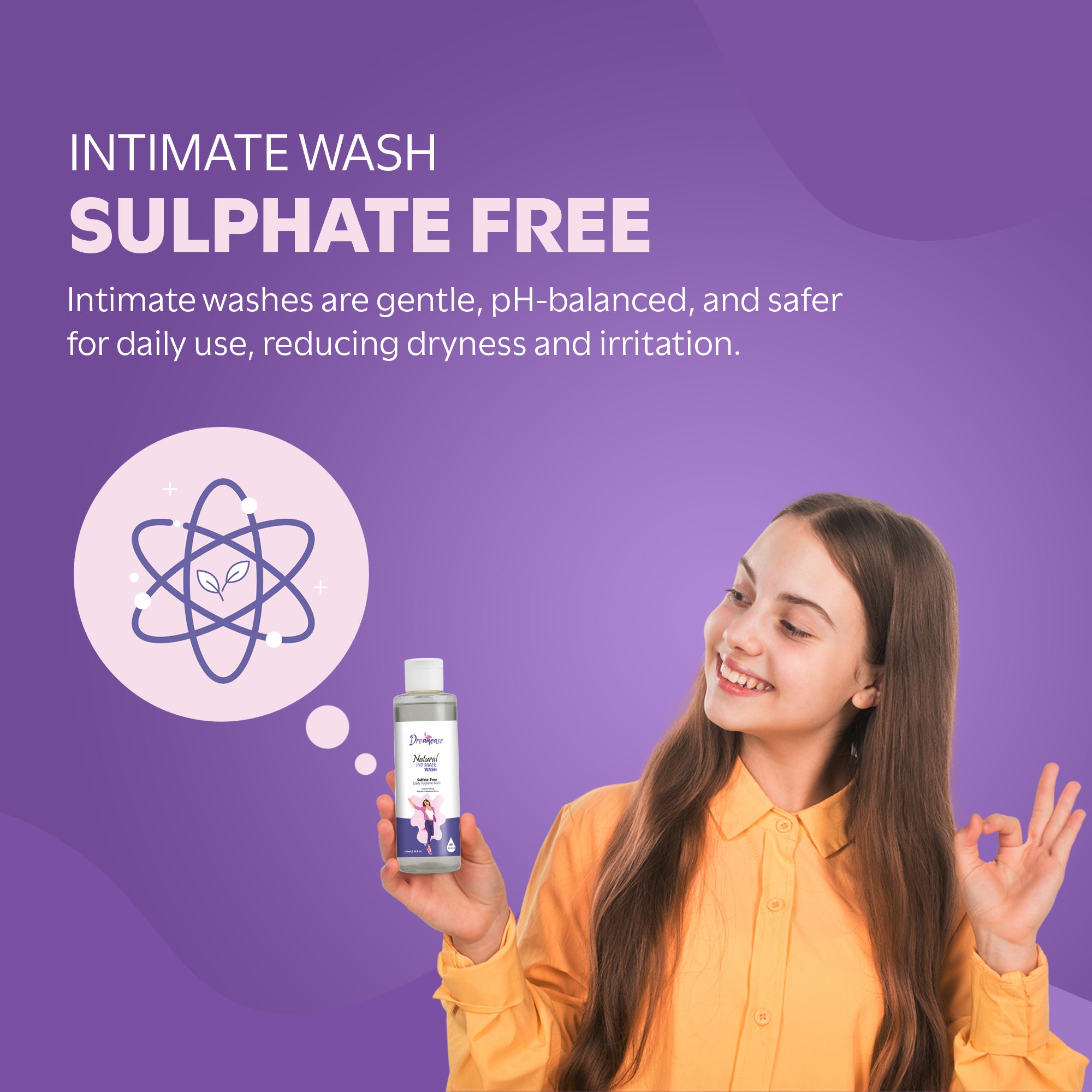 Dreamease Natural Intimate Wash For Women