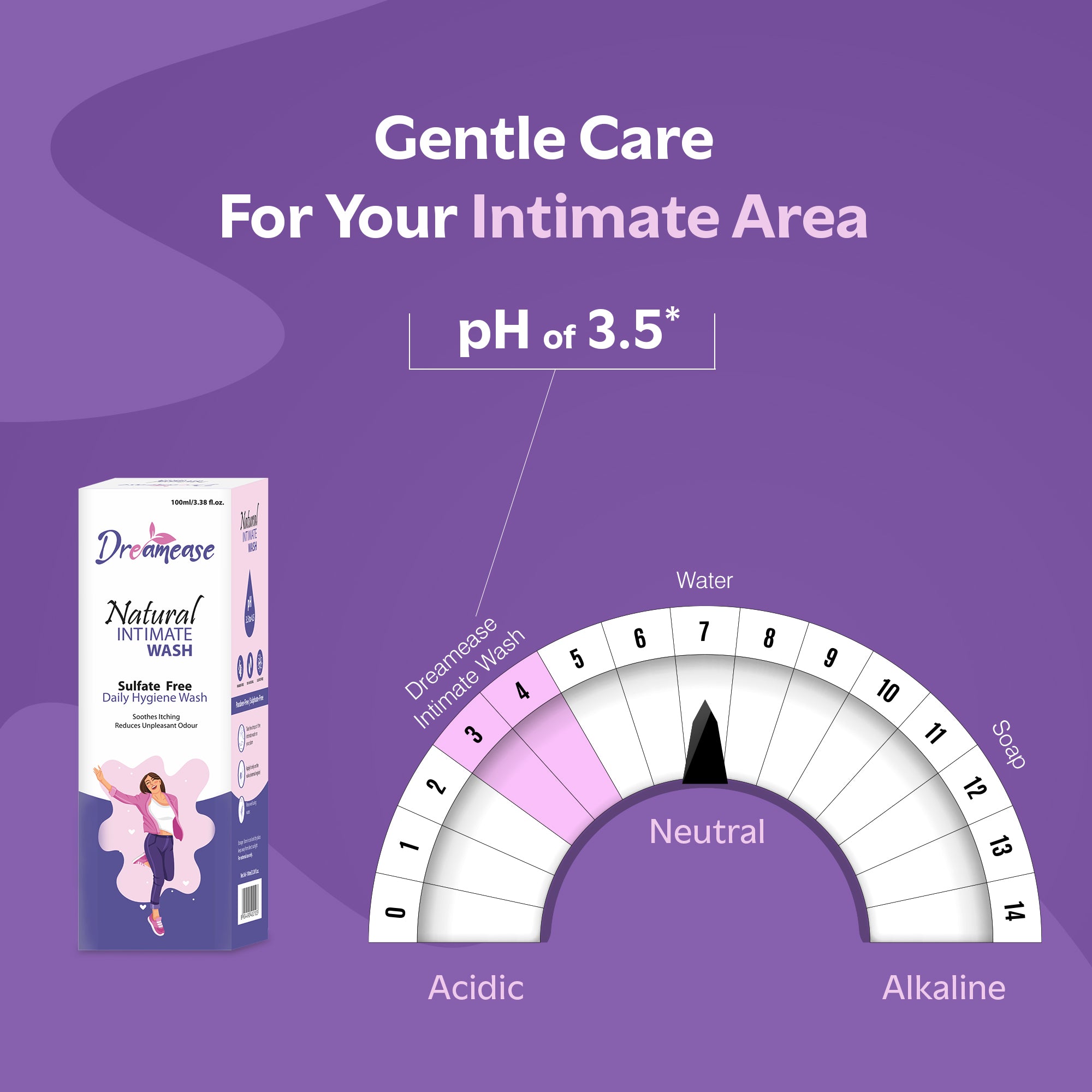 Dreamease Natural Intimate Wash For Women